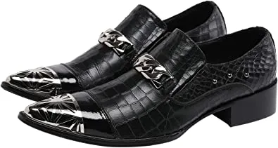 Men's Western Loafers Rivet Silver Hardware
