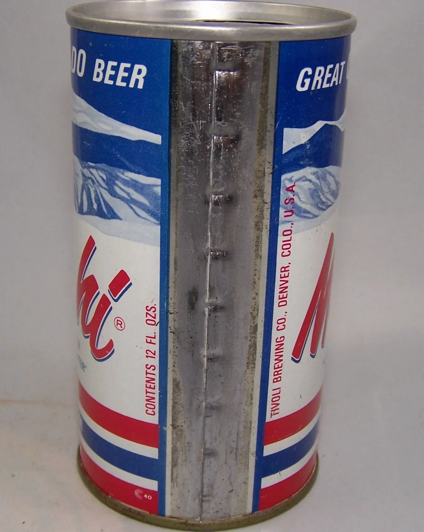 Mile Hi Light Premium Beer, USBC II 93-40, Grade 1/1  Sold on 05/01/19