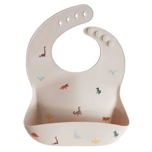 Mushie Silicone Dino Bib