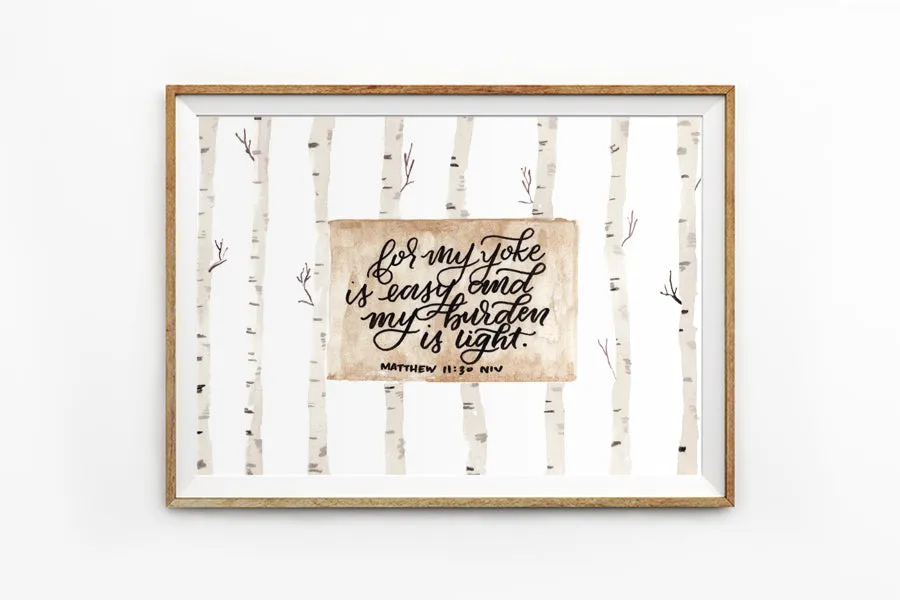 My Yoke Is Easy {Poster}