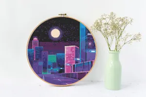 Neon City Cross Stitch Pattern #40