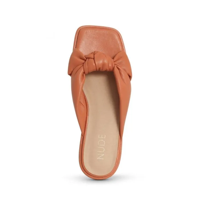 NUDE FOOTWEAR Elodie Burnt Orange Slide