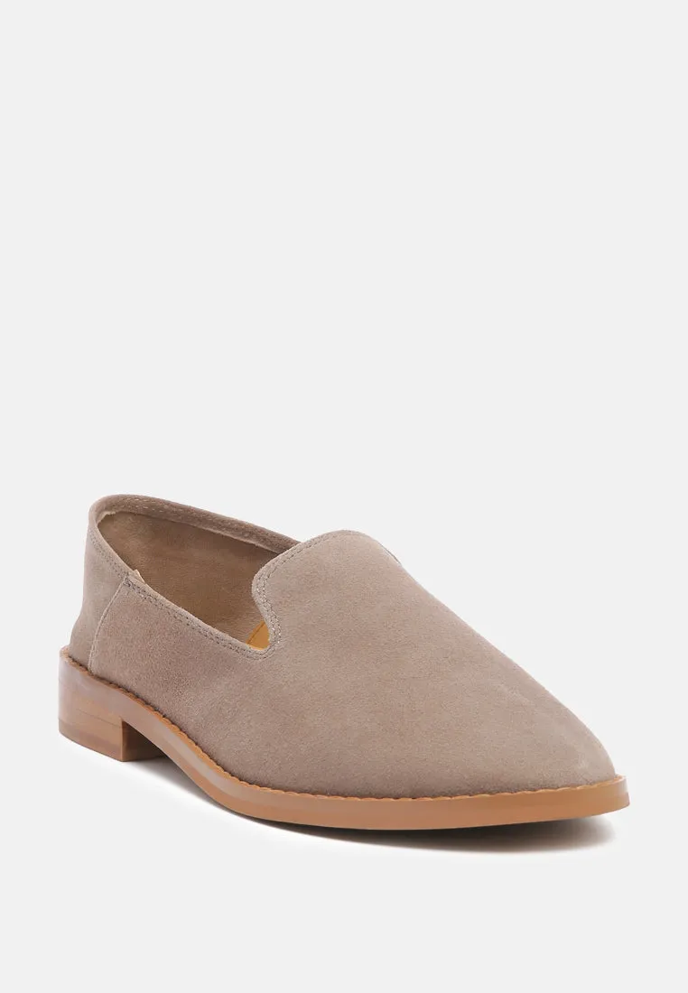 Oliwia Classic Suede Loafers By Ruw