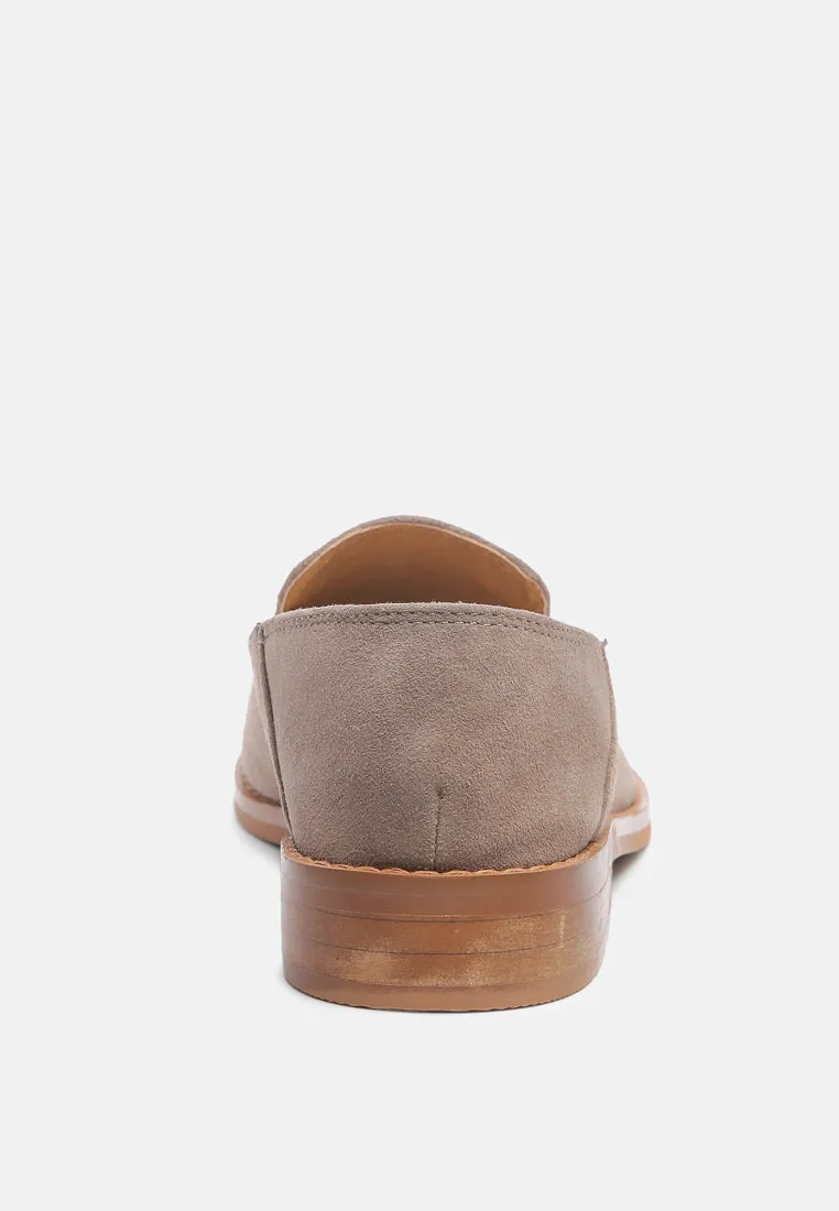 Oliwia Classic Suede Loafers By Ruw