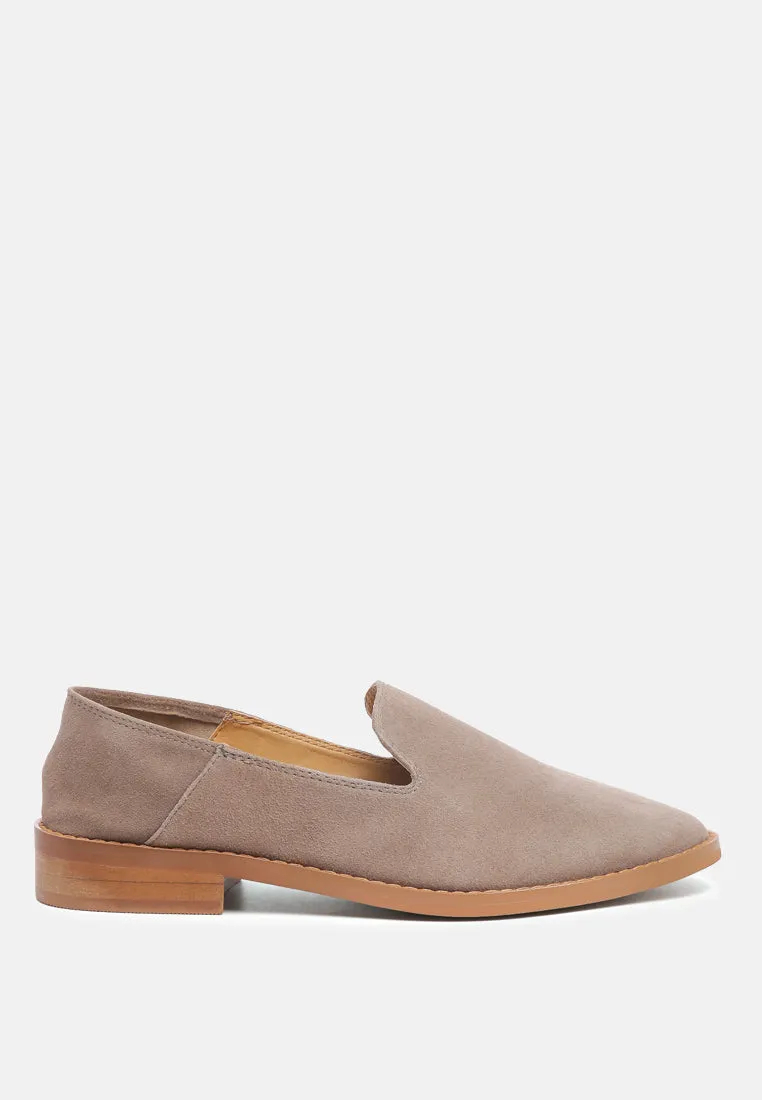 Oliwia Classic Suede Loafers By Ruw