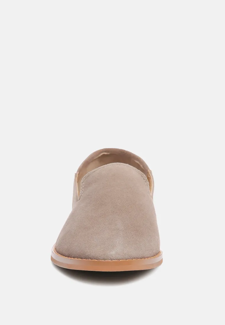 Oliwia Classic Suede Loafers By Ruw