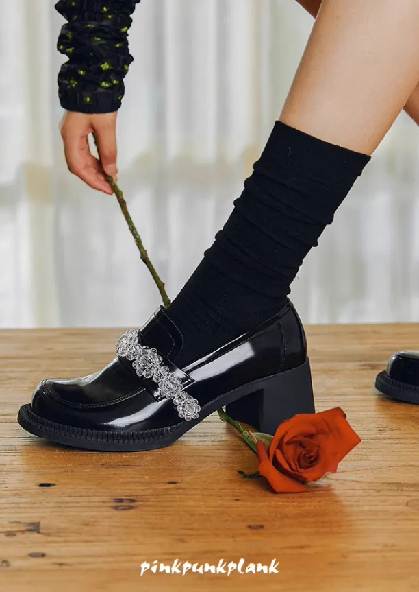 Only Love Eternal Series Transparent  Crystal Loafers