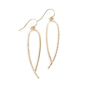 Oval Dangle Earrings in 14k Gold Filled - RIPPLE