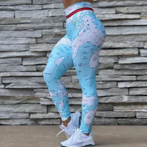 Pace High-Waist Printed Stretch Leggings