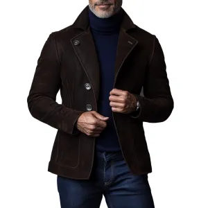 Patrick - Classic suede blazer for men