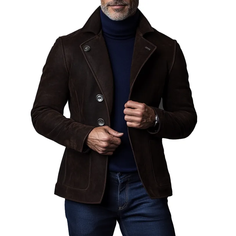 Patrick - Classic suede blazer for men