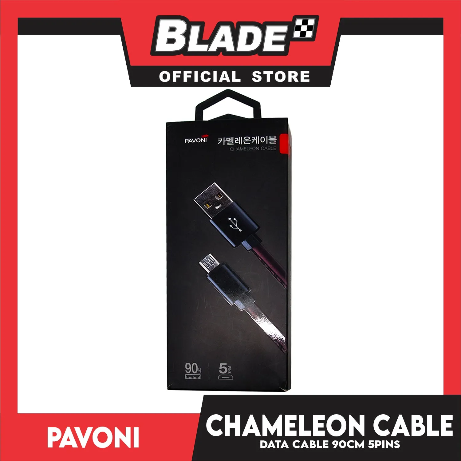 Pavoni Micro USB Charging and Data Cable 90cm for Android. Samsung, Huawei, Xiaomi, Oppo. Also compatible to other various digital devices.