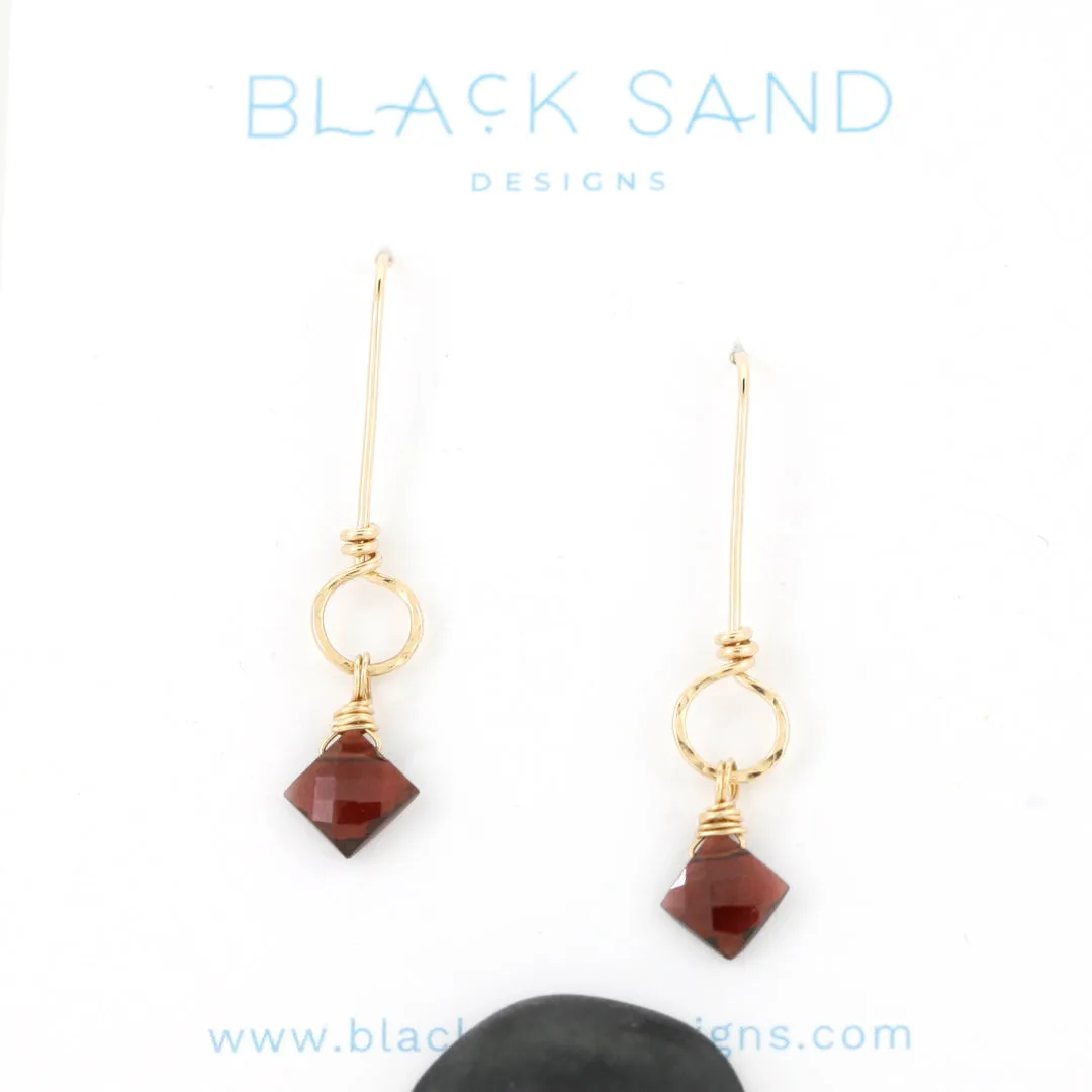 Peridot Drops Dangle Earrings - SERENITY