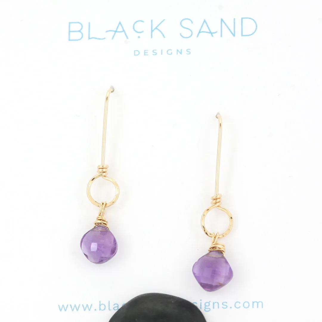 Peridot Drops Dangle Earrings - SERENITY