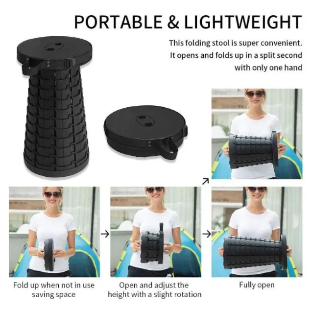 Portable Retractable Folding Stool