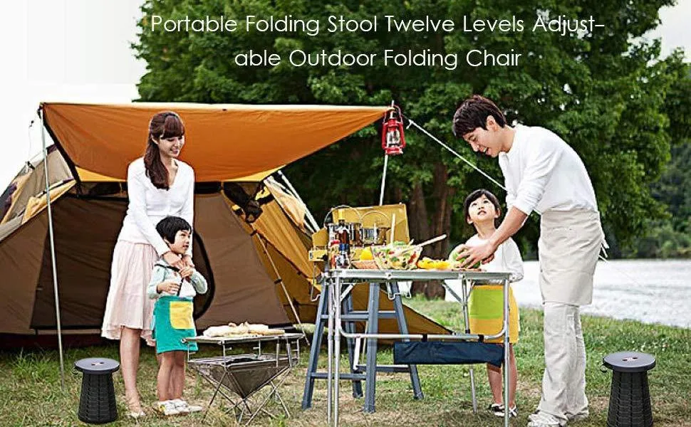 Portable Retractable Folding Stool