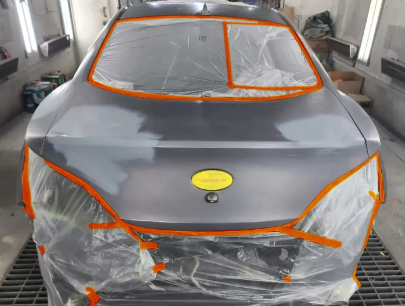 Pre Taped Masking Film - Assorted Size - Car Painters Plastic Sheeting Orange Automotive Paint Tape