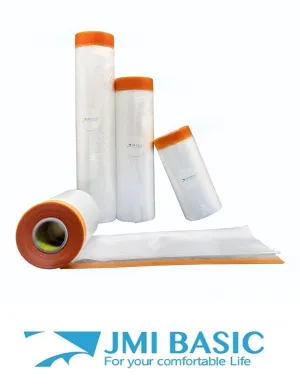 Pre Taped Masking Film - Assorted Size - Car Painters Plastic Sheeting Orange Automotive Paint Tape