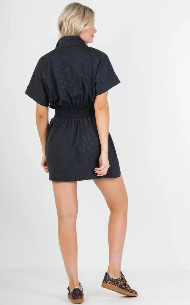 Pullover Dress Midnight Cheetah
