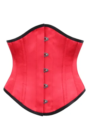 Red Satin Underbust Corset