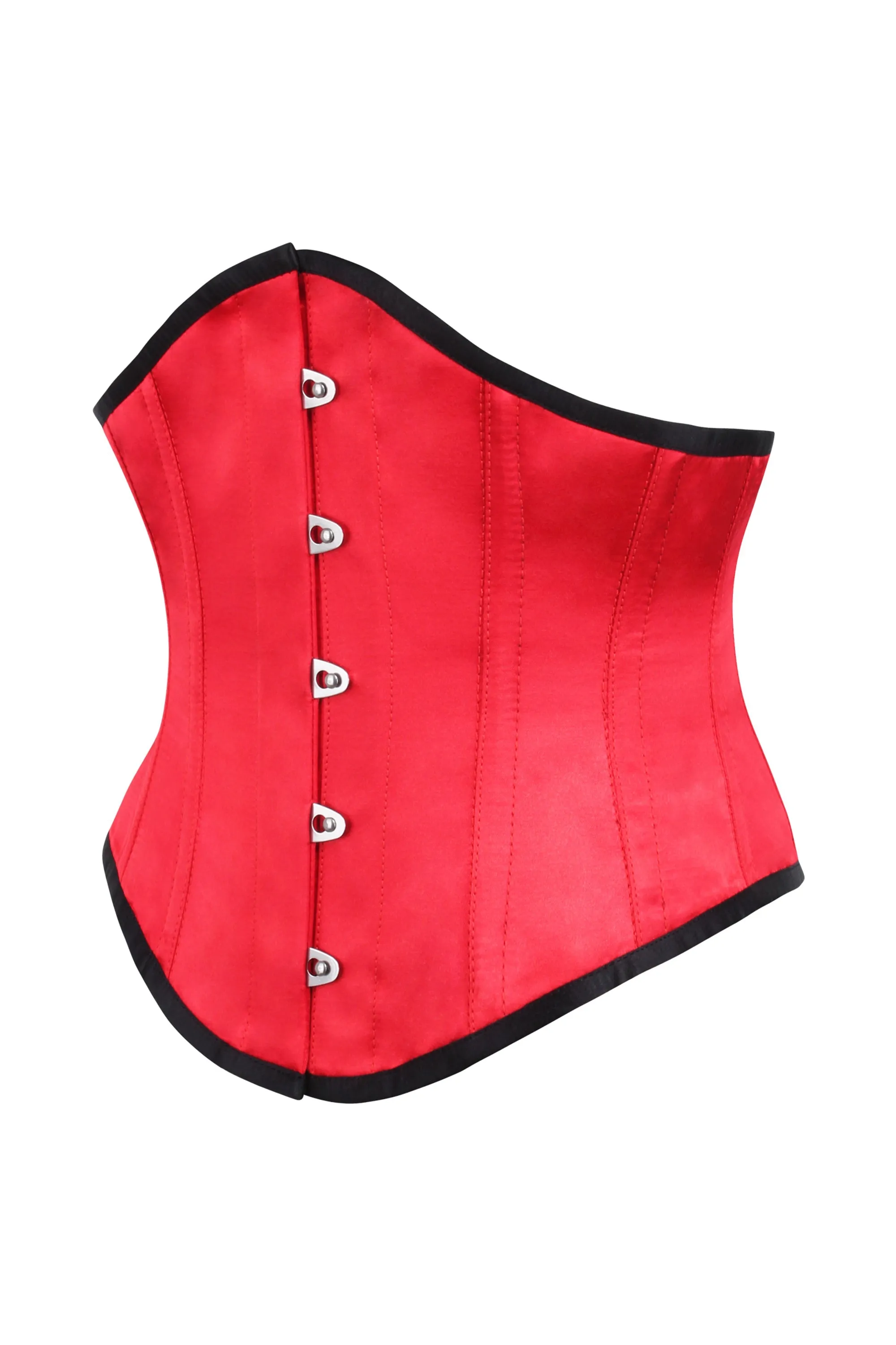 Red Satin Underbust Corset