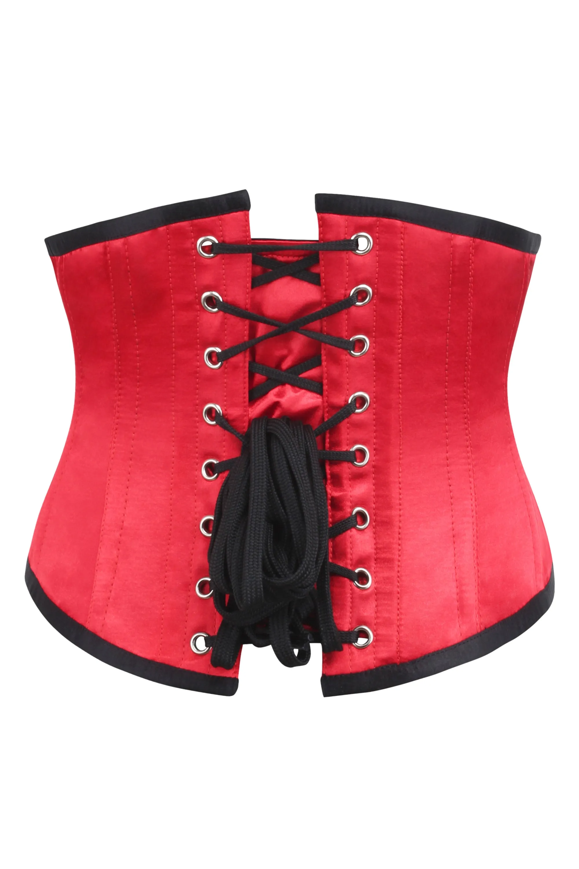 Red Satin Underbust Corset
