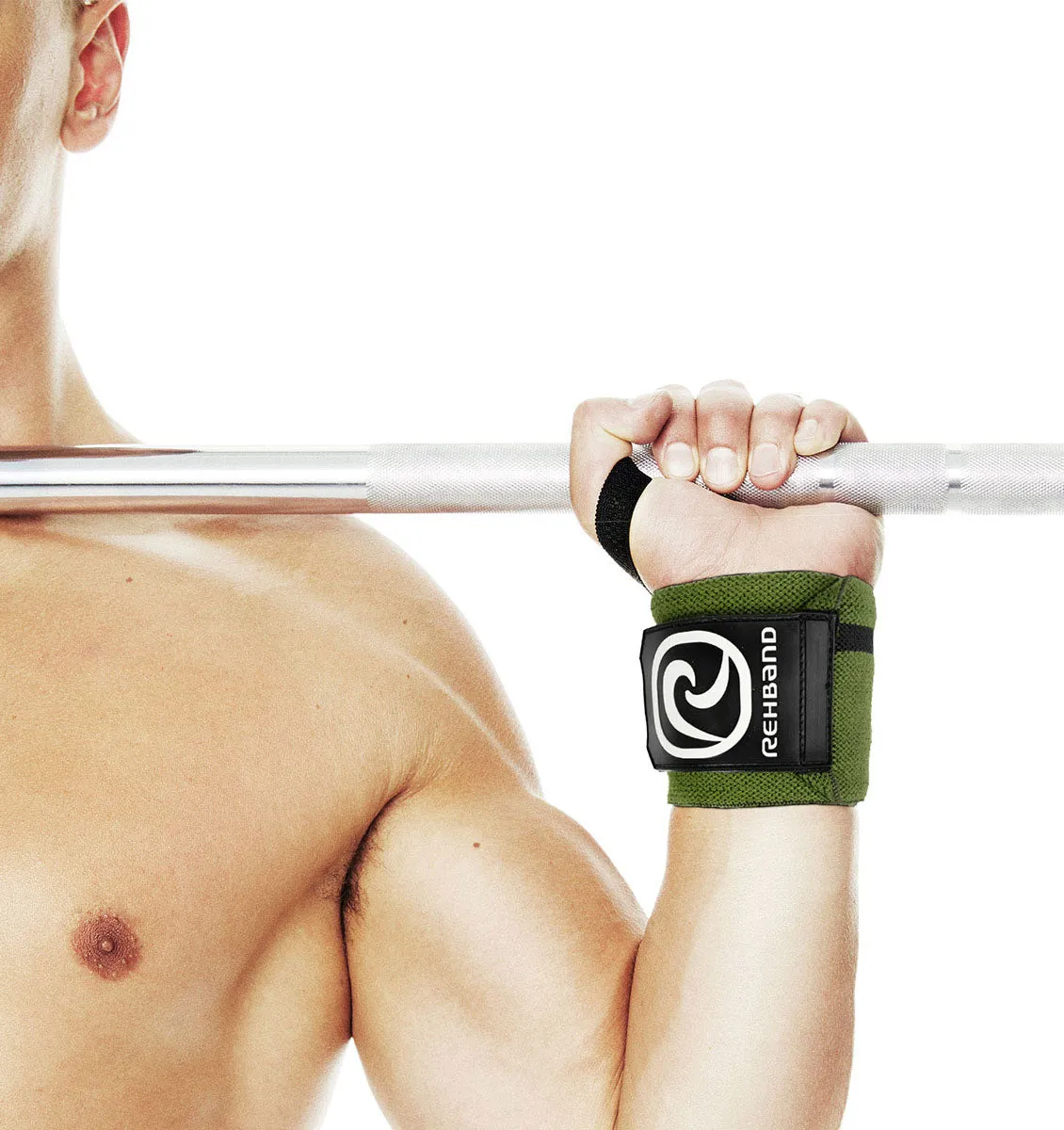 Rehband 18" X-RX Wrist Wraps - Army Green