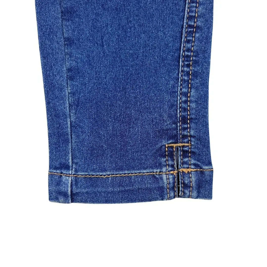 RE:SKINNY WOMEN'S CROPPED JEANS DARK BLUE