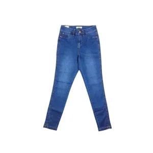 RE:SKINNY WOMEN'S CROPPED JEANS DARK BLUE