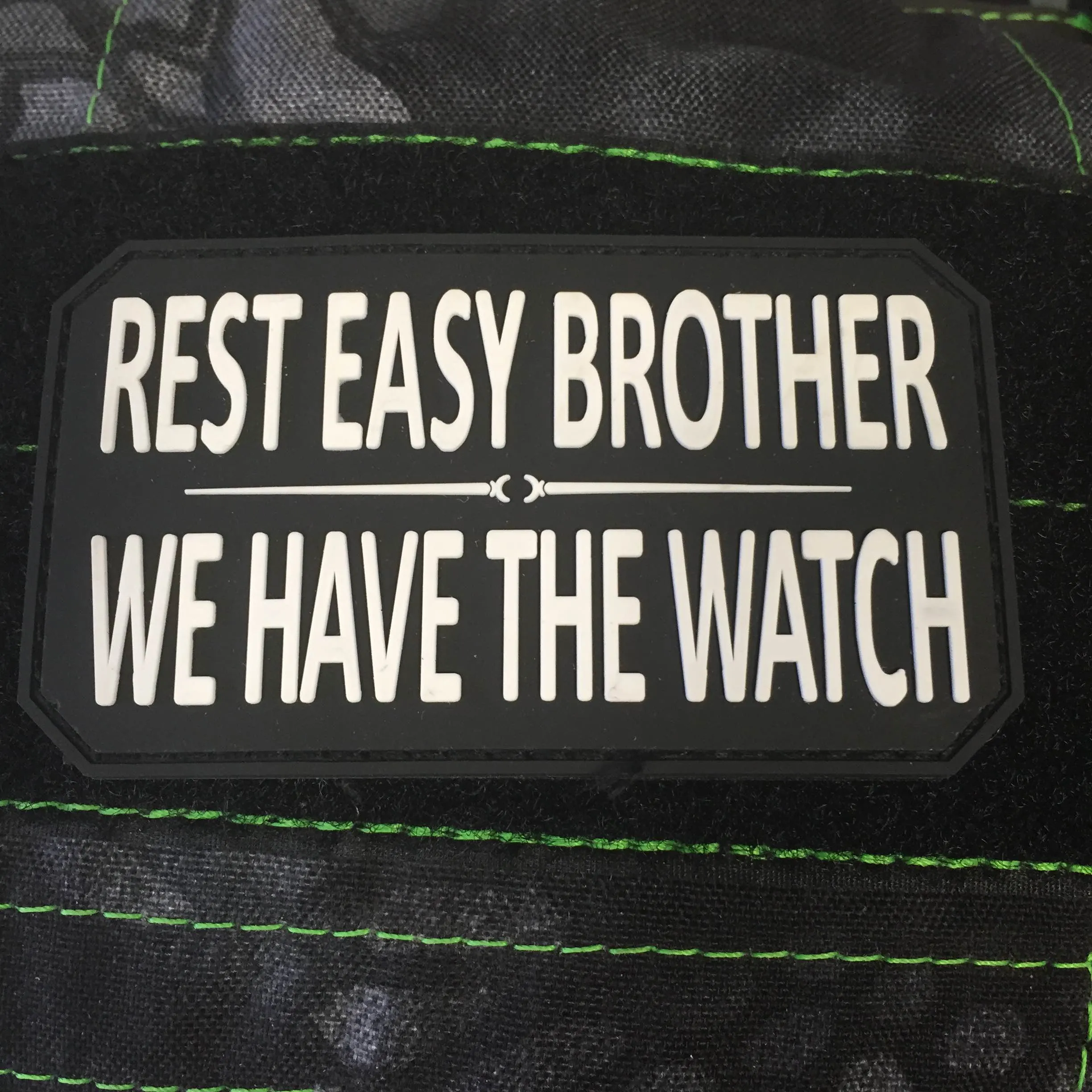 Rest Easy Brother PVC Morale Patch