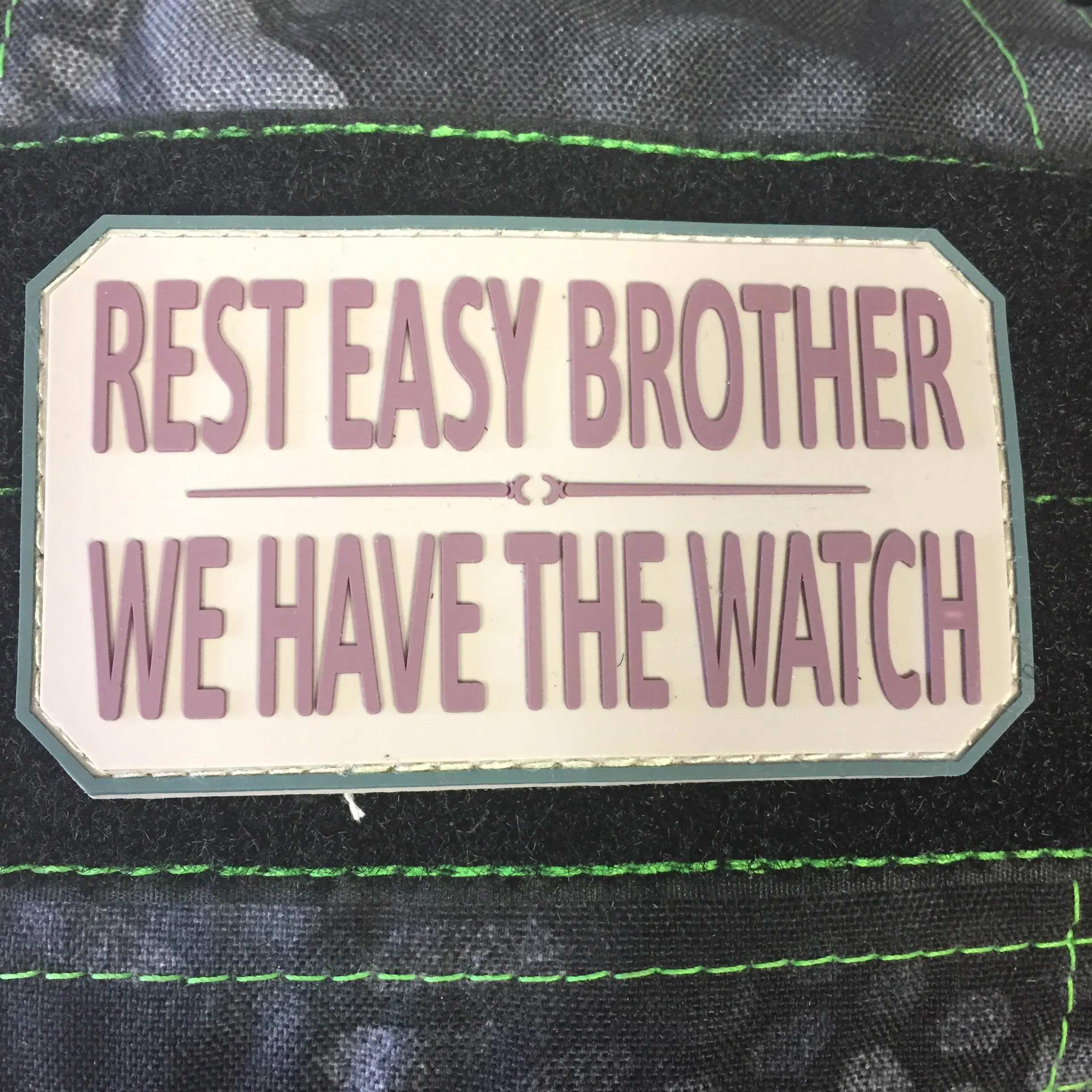 Rest Easy Brother PVC Morale Patch