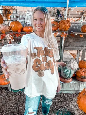 Retro Take It Easy Oversized Tee