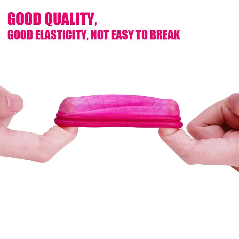 Reusable Menstrual Cups-Soft Menstrual Disc Extra-Thin Flexible Medical-Grade Silicone