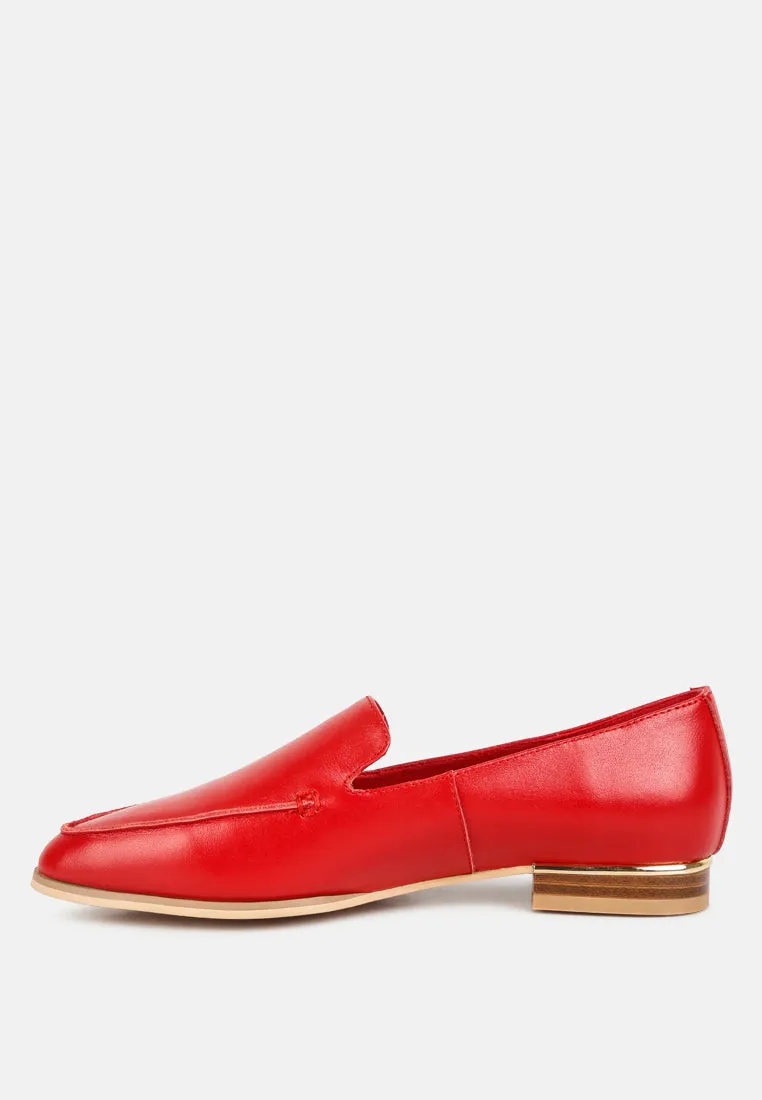 Richelli Metallic Sling Detail Loafers By Ruw