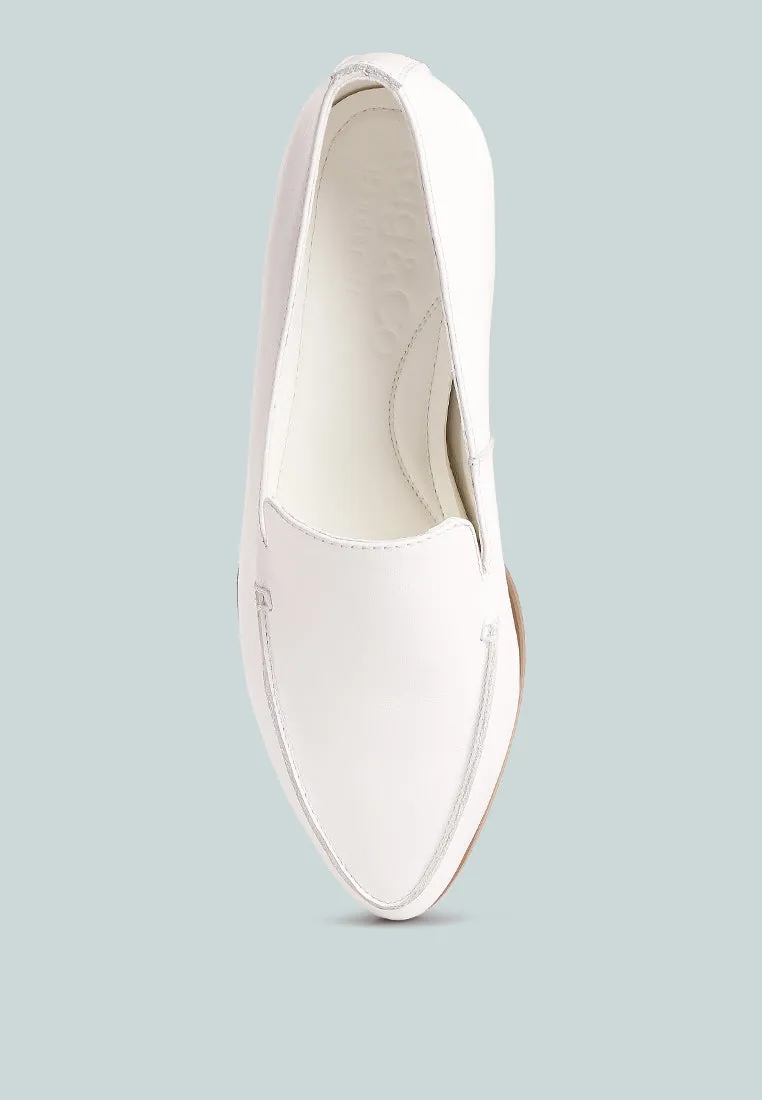 Richelli Metallic Sling Detail Loafers By Ruw