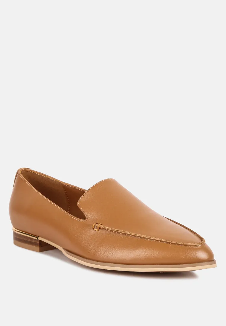 Richelli Metallic Sling Detail Loafers By Ruw