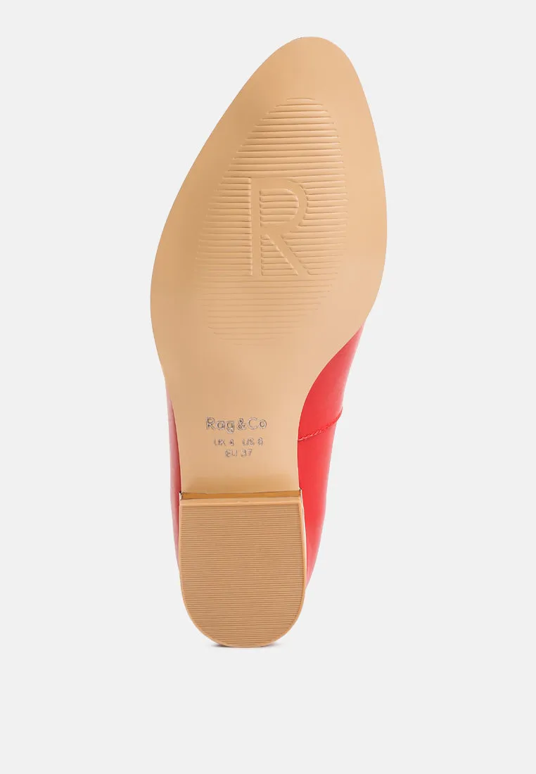 Richelli Metallic Sling Detail Loafers By Ruw