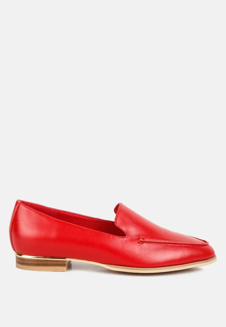 Richelli Metallic Sling Detail Loafers By Ruw