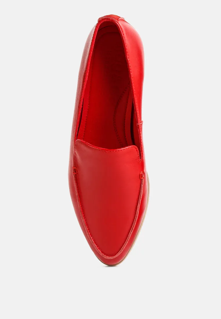 Richelli Metallic Sling Detail Loafers By Ruw