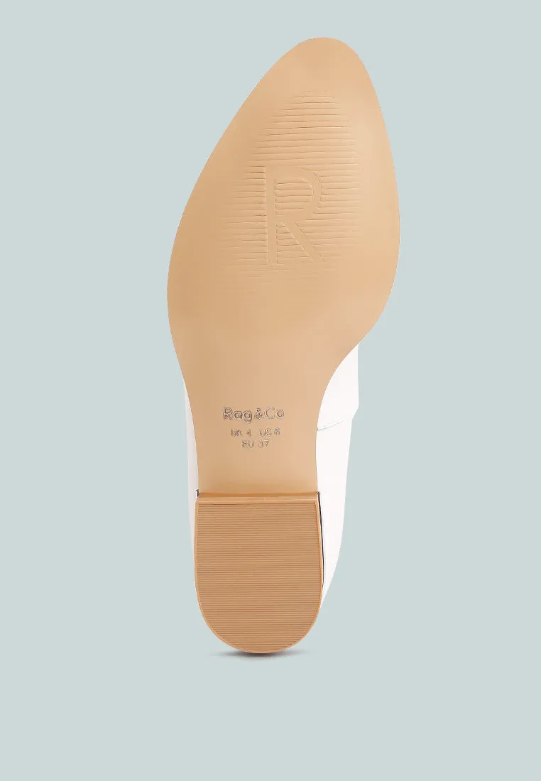 Richelli Metallic Sling Detail Loafers By Ruw
