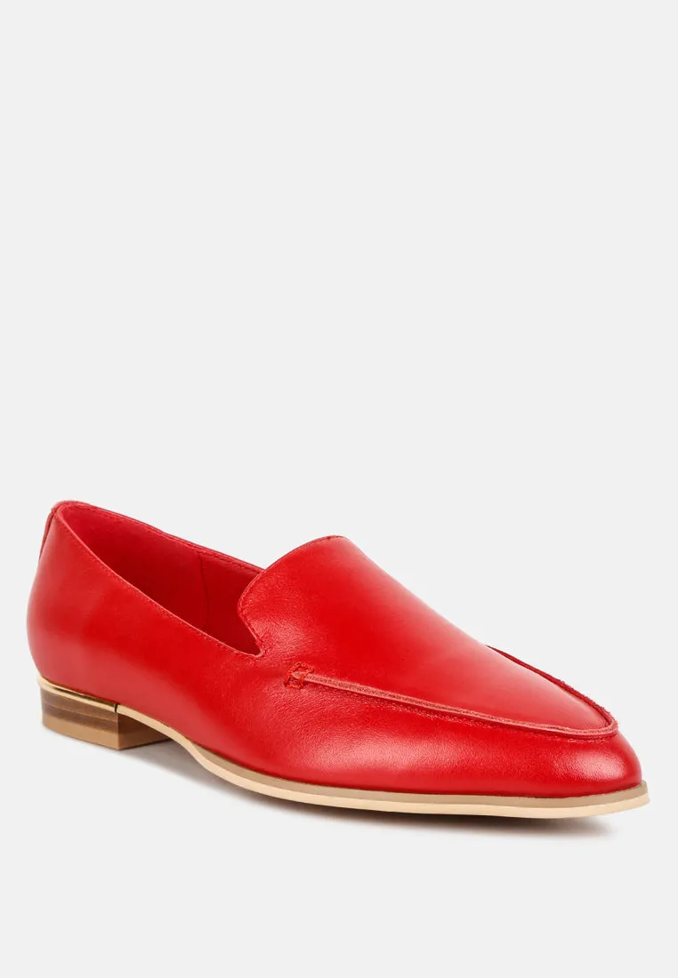 Richelli Metallic Sling Detail Loafers By Ruw