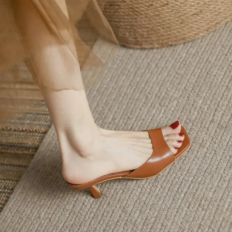Rosalva Open Toe Mules