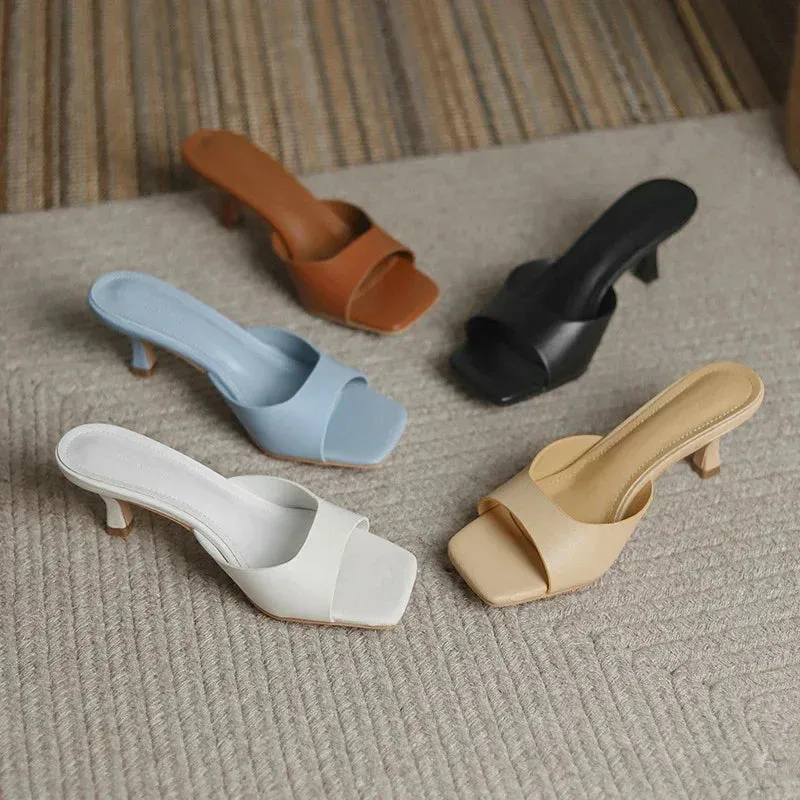 Rosalva Open Toe Mules
