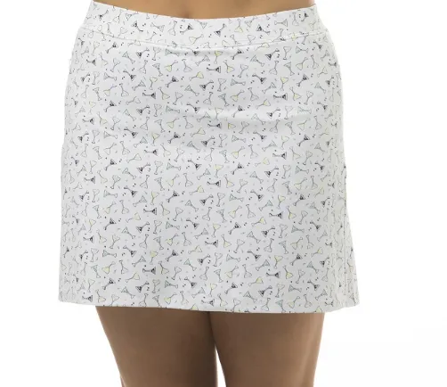 SanSoleil 18"Golf Skort Speak Easy  | SPF 50