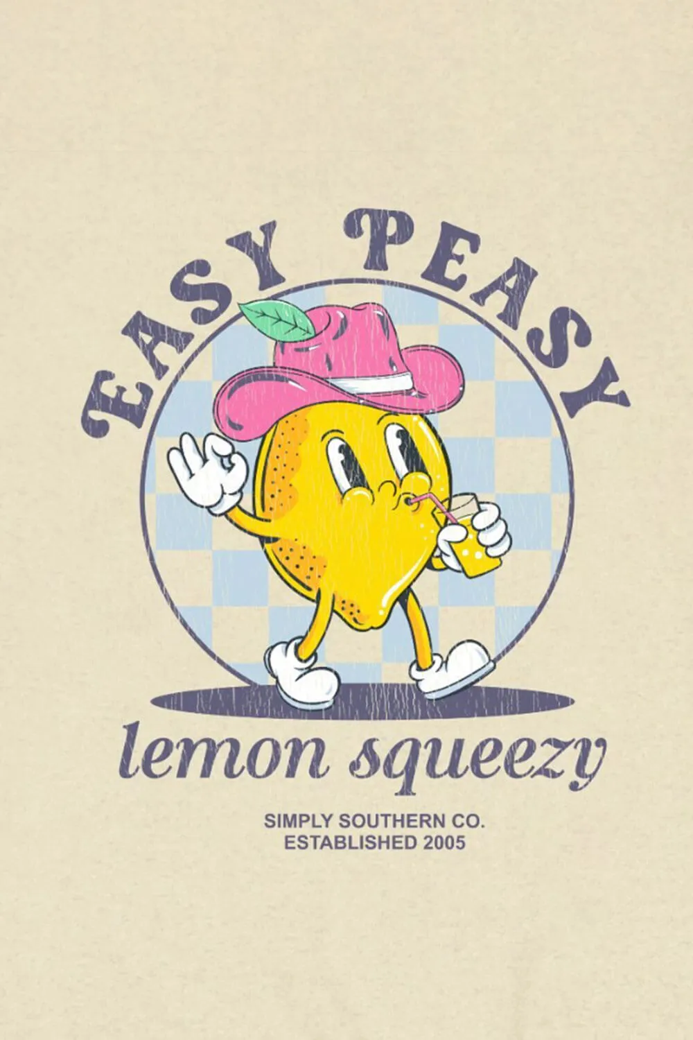 Simply Southern Easy Peasy Fleece Sweatshirt for Women in Sand | CREW-EASY-SAND
