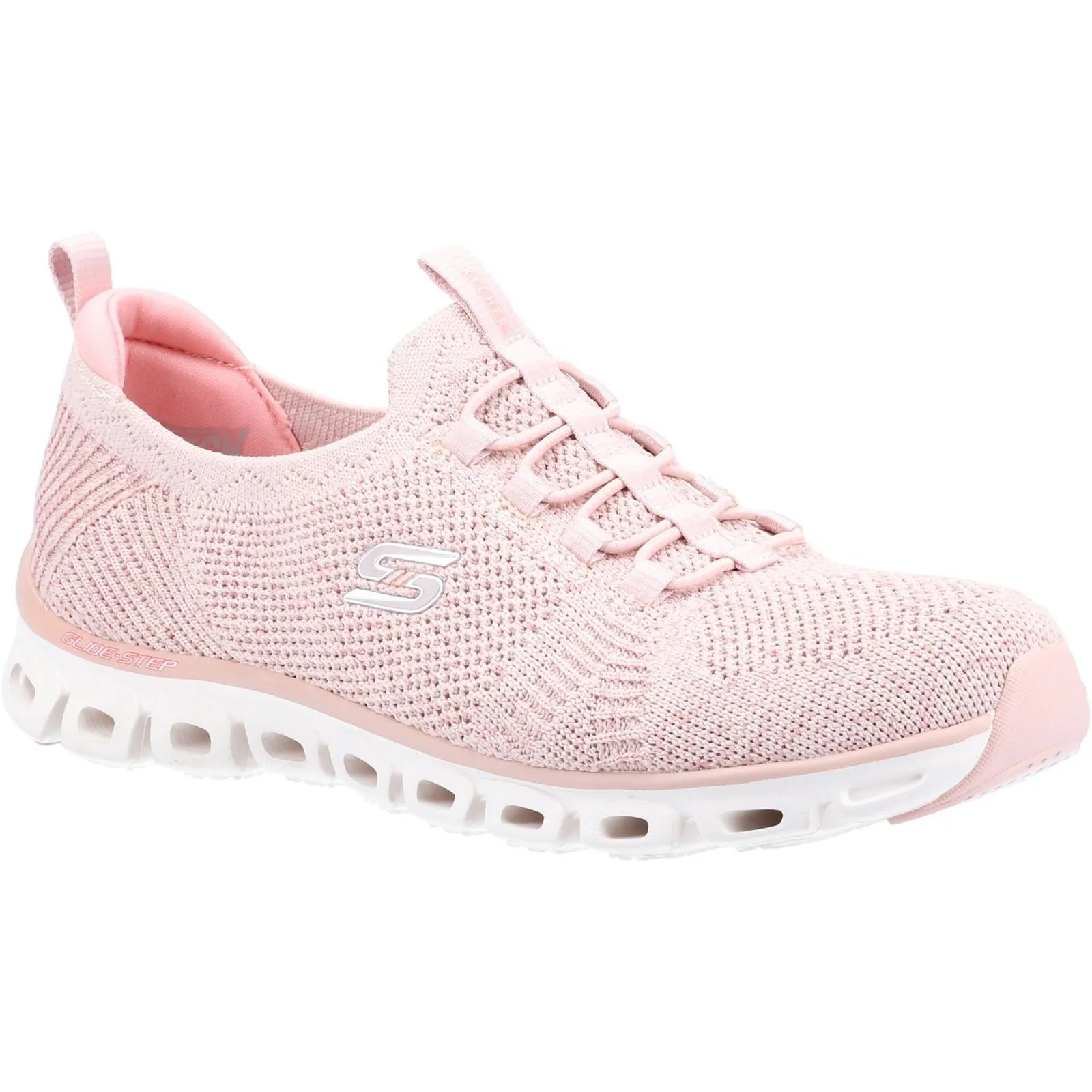 Skechers 104198 Glide Step Grand Flash Sneakers für Damen, weite Passform, Rosa