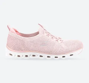 Skechers 104198 Glide Step Grand Flash Sneakers für Damen, weite Passform, Rosa