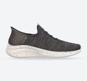 Skechers 232452 Slip-ins Ultra Flex 3.0 Right Away Walking-Sneaker für Herren in weiter Passform - Olivgrün