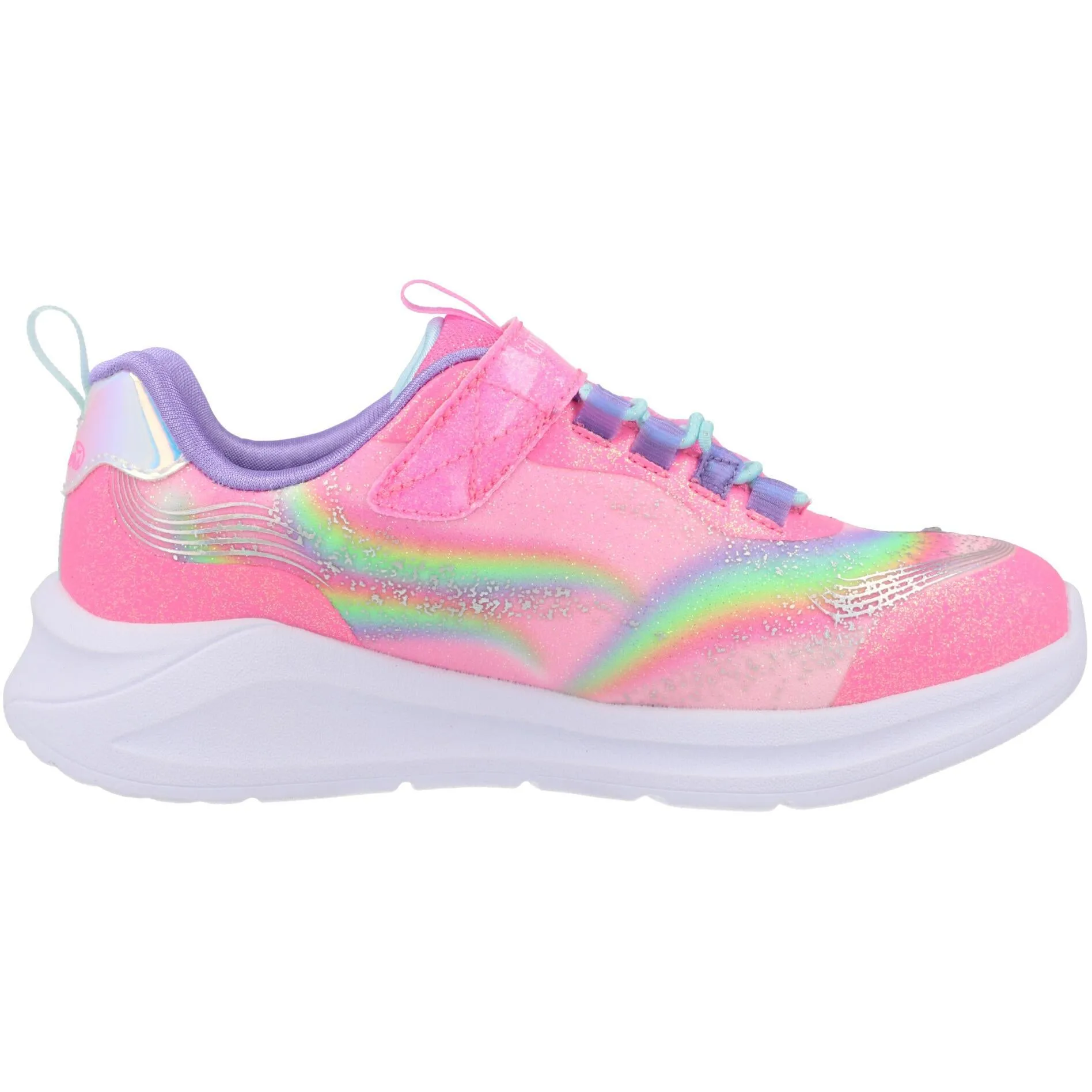Skechers S Lights Unicorn Chaser Pink Trainers