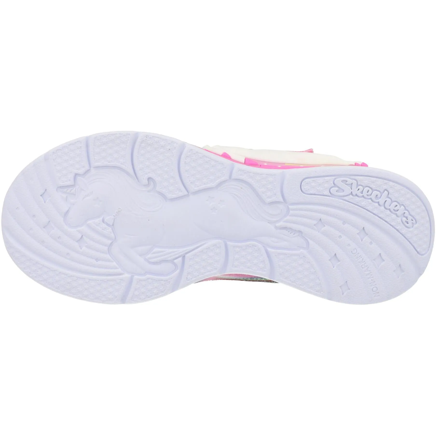 Skechers S Lights Unicorn Chaser Pink Trainers